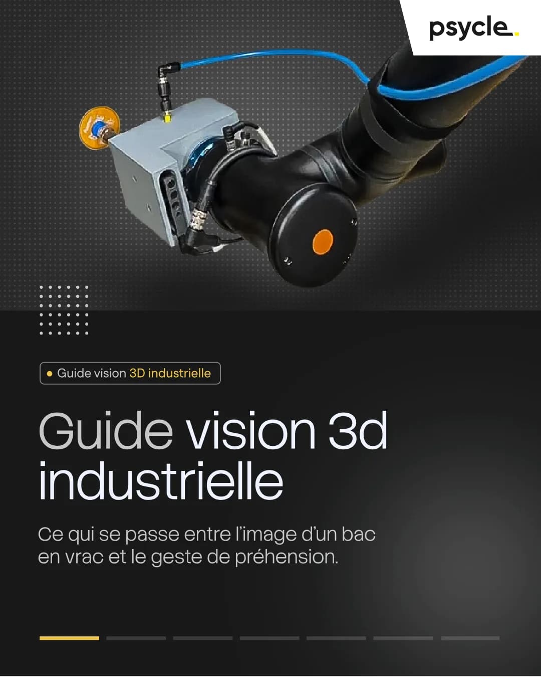 Guide vision 3d industrielle Ce qui se passe entre l'image d'un bac en vrac et le geste de préhension.